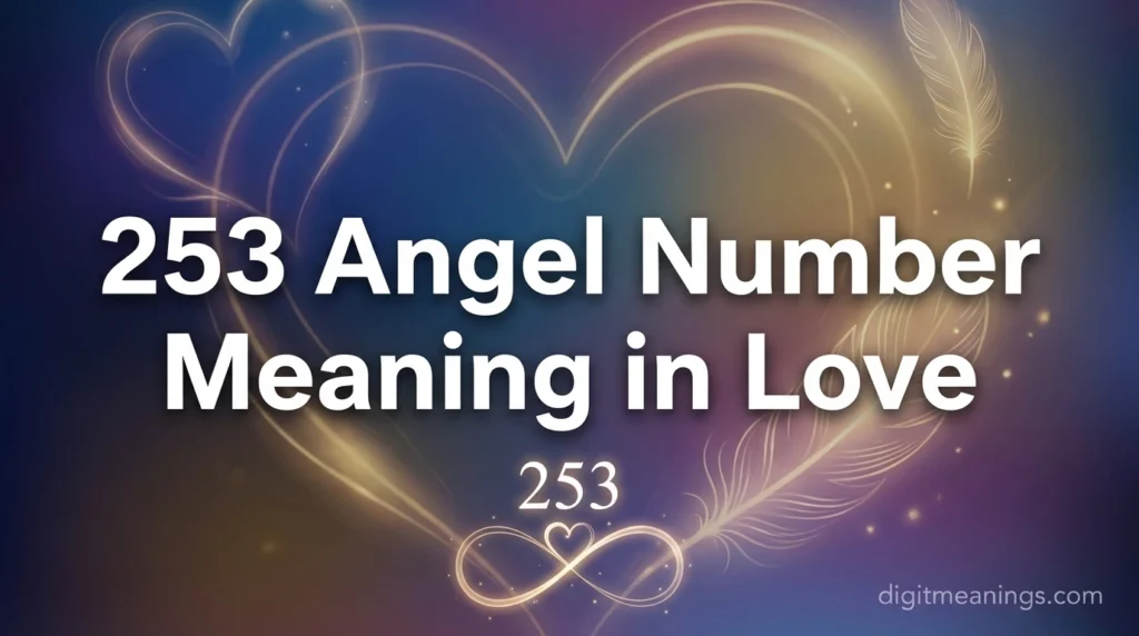 253 Angel Number Meaning in Love