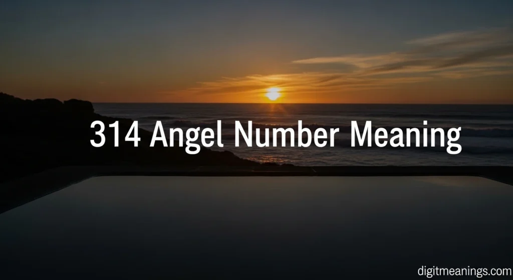 314 Angel Number Meaning