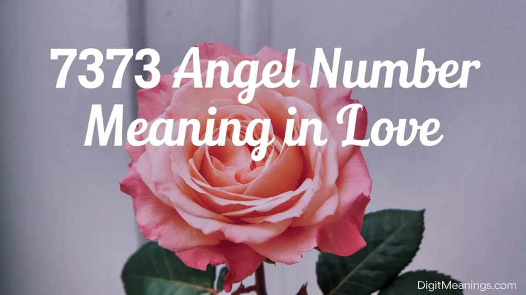 7373 Angel Number Meaning in Love