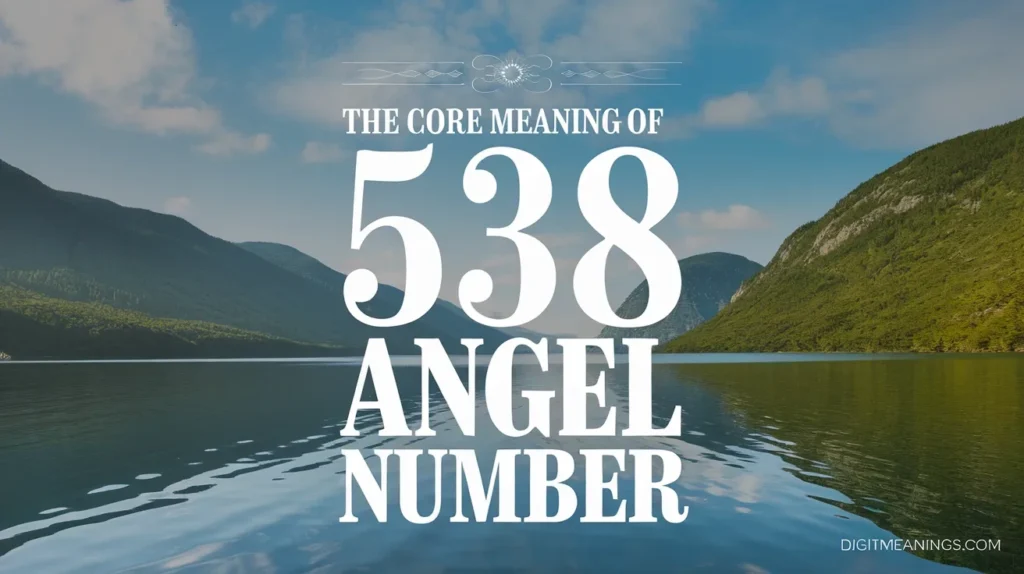 The Core Meaning of 538 Angel Number